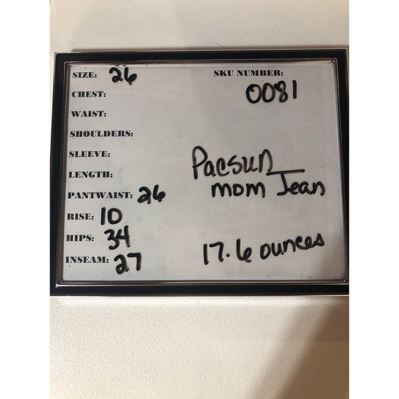 Pacsun Black Mom Jean Size 26 - Picture 10 of 10